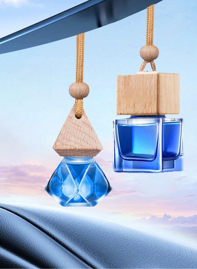 JSDUN Natural Plant Car Aromatherapy Pendant - Essential Oil Diffuser, Alcohol Free, Baby Safe, Deodorant with Heat Resistant Glass Bottle, Long-Lasting Fragrance, Suitable for Car/Home - Image 5